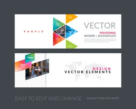 Abstract business vector set of modern roll Up Banner stand desi Illustrazione stock