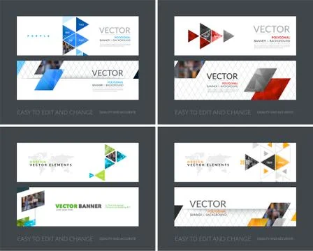 Abstract business vector set of modern roll Up Banner stand desi Illustrazione stock