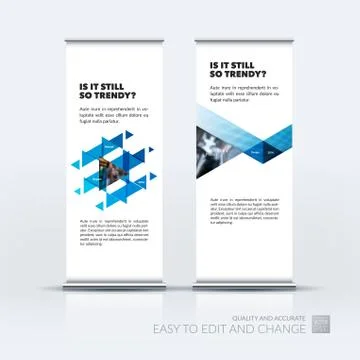 Abstract business vector set of modern roll Up Banner stand desi Illustration