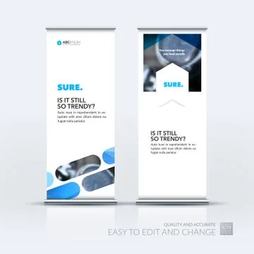 Abstract business vector set of modern roll Up Banner stand desi Illustration