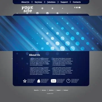 Abstract Business Web Site Design Template Vector Stock Illustration