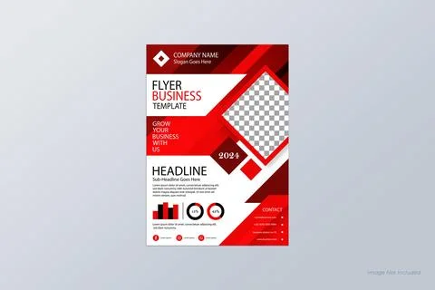 Abstract bussiness flyer template design イラスト素材