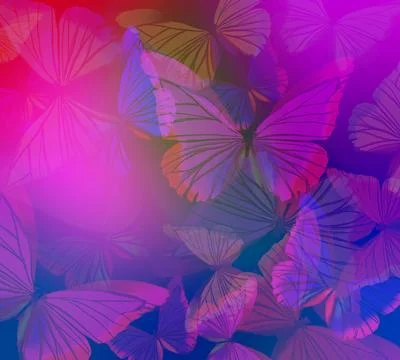 Abstract Butterfly Background 2 Stock Illustration