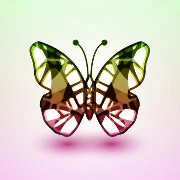 Abstract butterfly Stock Illustration