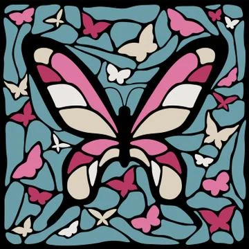 Abstract butterfly イラスト素材