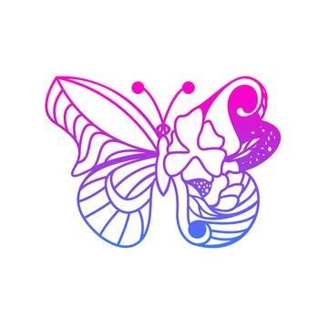 Abstract butterfly Stock Illustration
