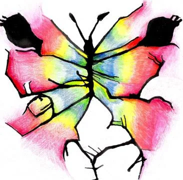 Abstract butterfly (illustration) Stock Illustration