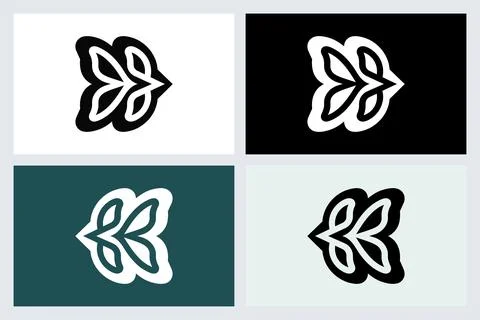 Abstract Butterfly Logo Set Vector Illustration (1) Ilustración de archivo