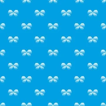 Abstract butterfly pattern vector seamless blue Illustrazione stock