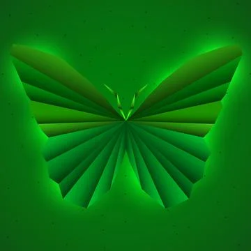 Abstract butterfly in polygonal geometric structure. Vector design Stock Illustration