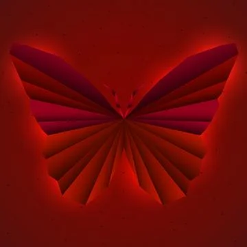 Abstract butterfly in polygonal geometric structure. Vector design Stock Illustration