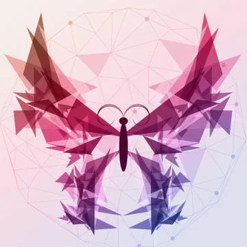 Abstract Butterfly - Vector Illustration Illustrazione stock