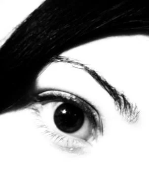 Abstract bw eye Stock Photos