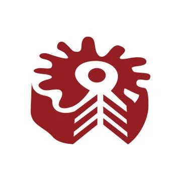 Abstract cake sign Stock Illustration