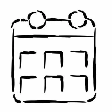 Abstract calendar flat icon, suitable for appointments for apps and websites Stock-Illustration
