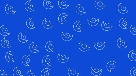 Abstract Calendar Icon Pattern on Blue Background for Schedule and Planning Stock Footage 345539077