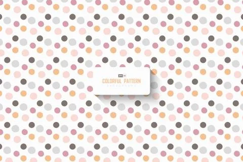 Abstract calm tone of dot pattern design grunge decorative background. Stock Illustration