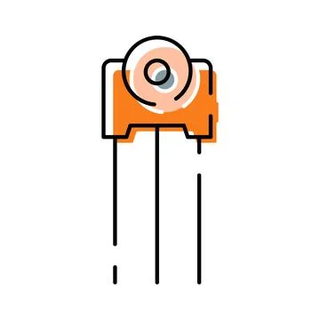 Abstract camera icon with orange splash design Stock Illustration