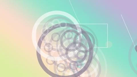Abstract camera-lens overlay blends with soft pastel gradients and drifting.. Stock Illustration
