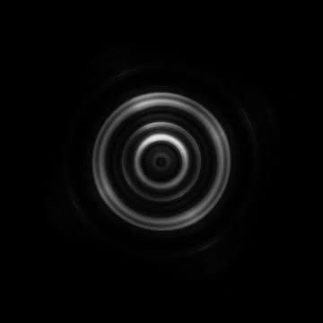 Abstract camera lens shutter on black background Stock Illustration