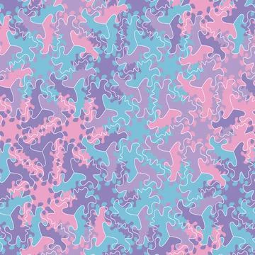 An abstract camo style seamless vector pattern Stock Illustration