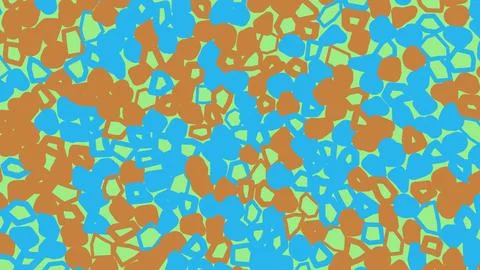 Abstract camouflage pattern with blue brown and green shapes Stock Illustration