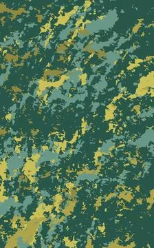 Abstract camouflage pattern in green and yellow tones 스톡 일러스트