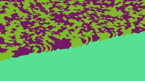 Abstract camouflage pattern with green and purple shapes Stock Illustration