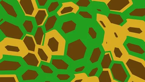 Abstract camouflage pattern with green and brown shapes Stockillustratie