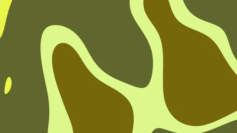 Abstract Camouflage Pattern Motion in Green and Yellow Tones. Stock Footage 334093533