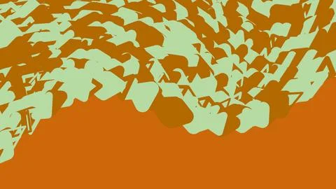 Abstract camouflage pattern with orange and light green shapes 스톡 일러스트