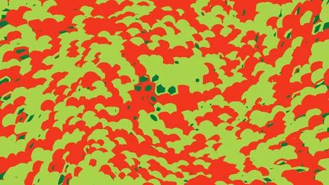 Abstract camouflage pattern with red and green colors Stock Illustration