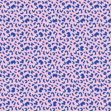 Abstract camouflage seamless pattern. Bold color leopard or ocelot print allover Illustrazione stock