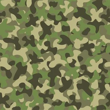 Abstract camouflage vector pattern with spots. Stock Illustration