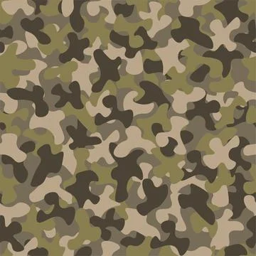 Abstract camouflage vector pattern with spots. Illustrazione stock