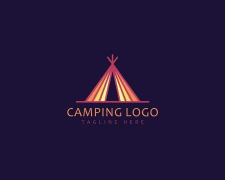Abstract Camping Logo Design	 Illustrazione stock