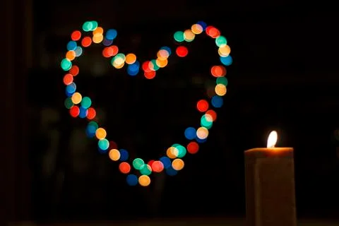 Abstract candle background. Stock Photos