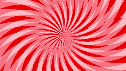 Abstract Candy Cane Swirl Red and Pink Optical Illusion Background	 Stock Footage 320372551