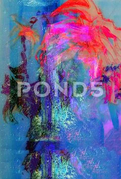Abstract on canvas Stock Photos