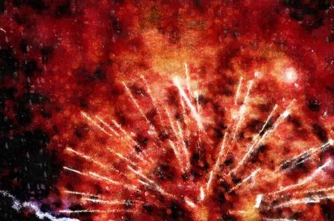 Abstract canvas plasma, firework background Stock Illustration