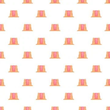 Abstract canyon rock formation repeating pattern design Illustrazione stock