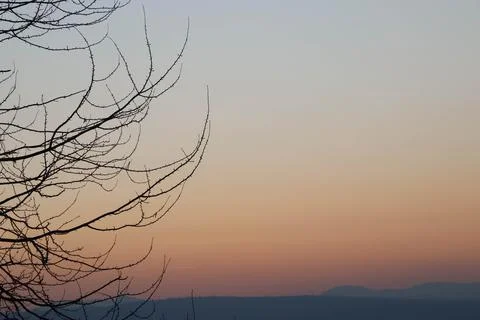 Abstract capture of an beautiful sunset. Stock Photos