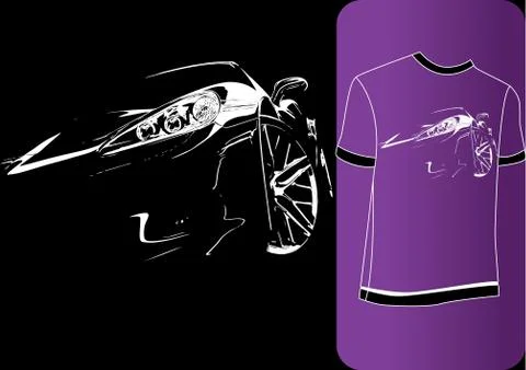 Abstract car Stock Illustration