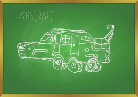 Abstract car Stock Illustration