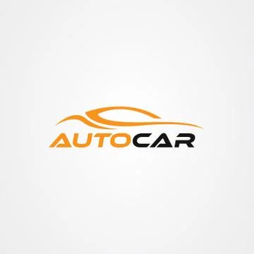 Abstract car logo design concept, automotive car vector design template. Illustrazione stock
