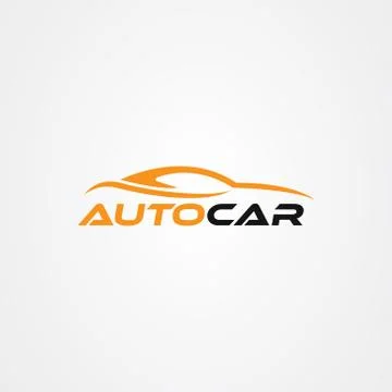 Abstract car logo design concept, automotive car vector design template. Illustrazione stock