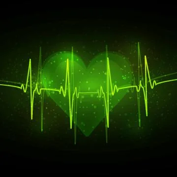 Abstract cardiogram Stock Illustration