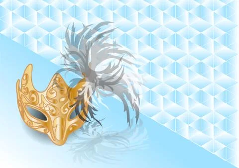 Abstract carnival mask Stock Illustration