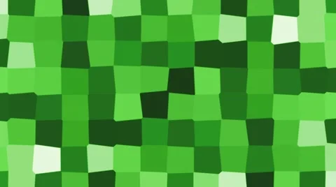 Abstract cartoon cube mosaic motion background loop green minecraft Stock Footage 58304399