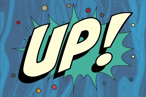 Up Abstract cartoon frame vector background. vintage Stock Illustration